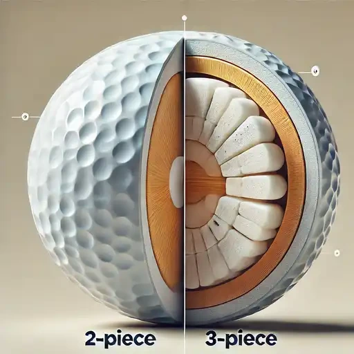 골프공 2피스 3피스 차이