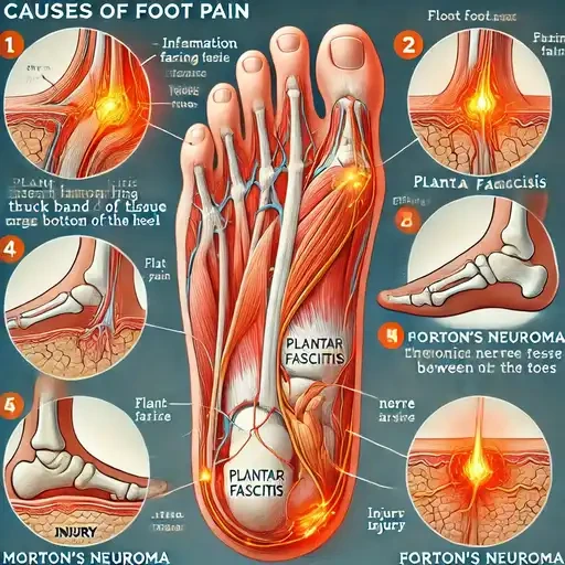 발바닥 통증의 주요 원인