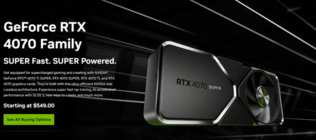 5. NVIDIA GeForce RTX 4070 Ti