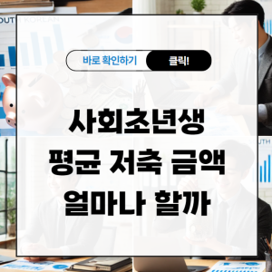 사회초년생 평균 저축 금액