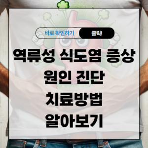 역류성 식도염 증상 원인 진단 및 치료방법 알아보기