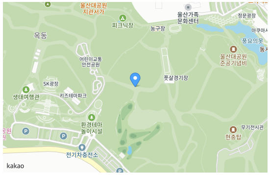 울산대공원 파크골프장 위치