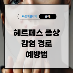 헤르페스 증상 및 감염 경로와 예방법 알고 대비하기