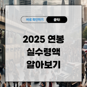 2025 연봉 실수령액 알아보기